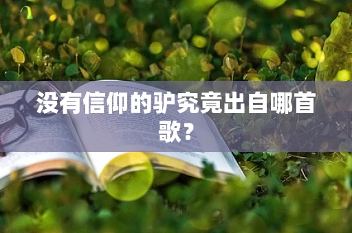 没有信仰的驴究竟出自哪首歌？
