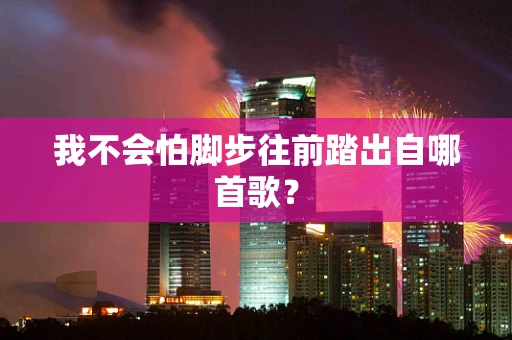 我不会怕脚步往前踏出自哪首歌？