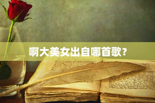 啊大美女出自哪首歌？