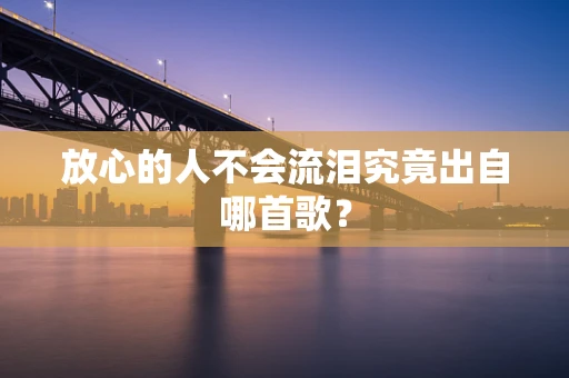 放心的人不会流泪究竟出自哪首歌？