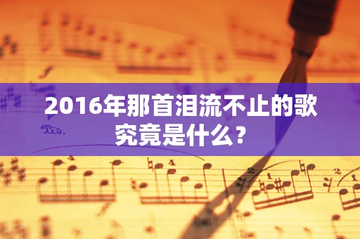 2016年那首泪流不止的歌究竟是什么？