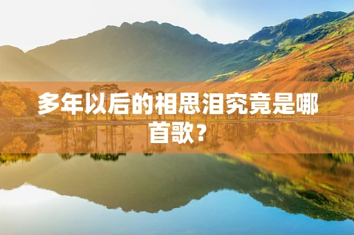 多年以后的相思泪究竟是哪首歌？