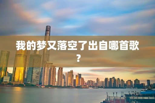 我的梦又落空了出自哪首歌？