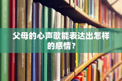 父母的心声歌能表达出怎样的感情？