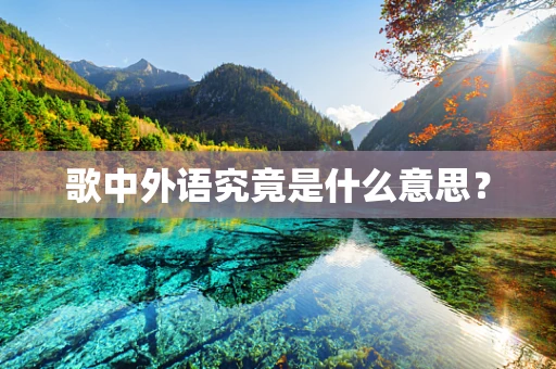 歌中外语究竟是什么意思？