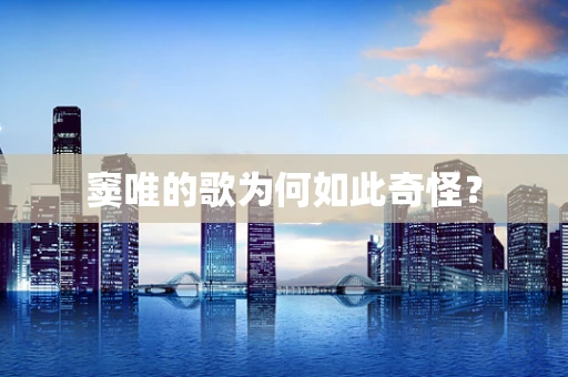 窦唯的歌为何如此奇怪？