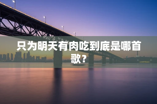 只为明天有肉吃到底是哪首歌？
