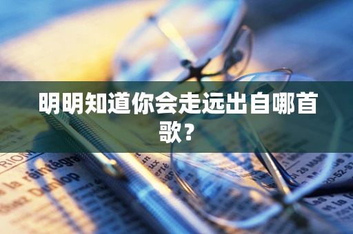明明知道你会走远出自哪首歌？