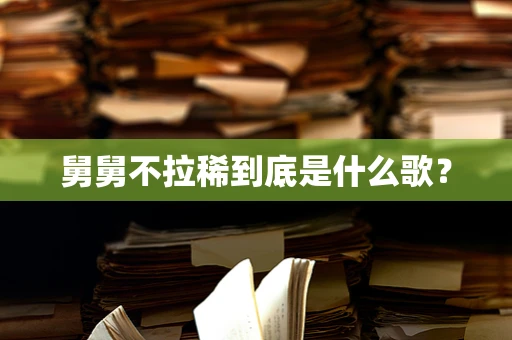 舅舅不拉稀到底是什么歌？