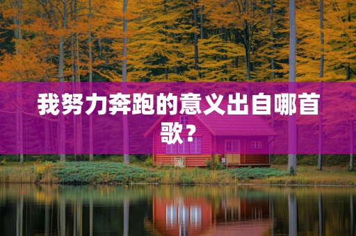 我努力奔跑的意义出自哪首歌？