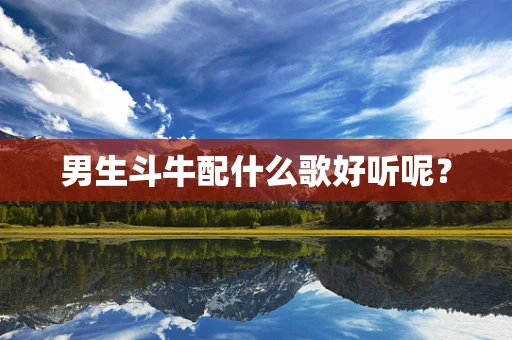 男生斗牛配什么歌好听呢？