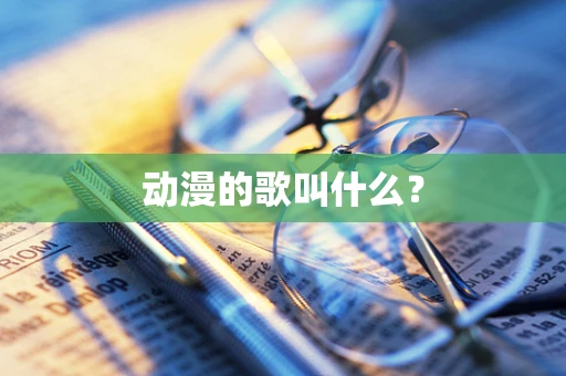 动漫的歌叫什么？
