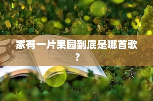 家有一片果园到底是哪首歌？