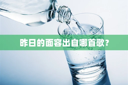 昨日的面容出自哪首歌？
