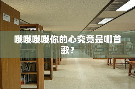 哦哦哦哦你的心究竟是哪首歌？