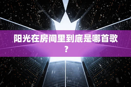 阳光在房间里到底是哪首歌？