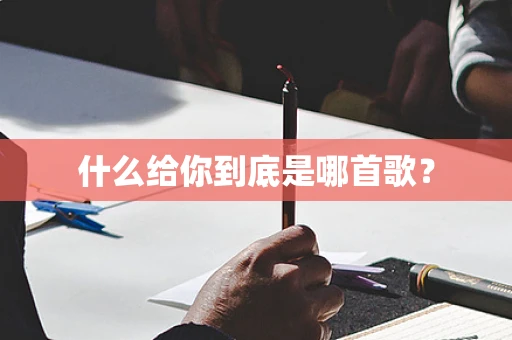 什么给你到底是哪首歌？