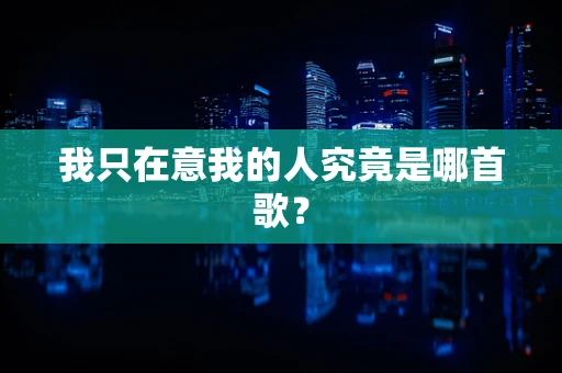 我只在意我的人究竟是哪首歌？