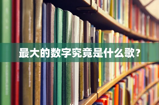 最大的数字究竟是什么歌？