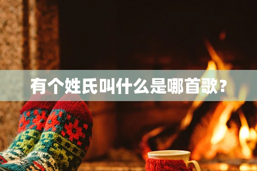 有个姓氏叫什么是哪首歌？
