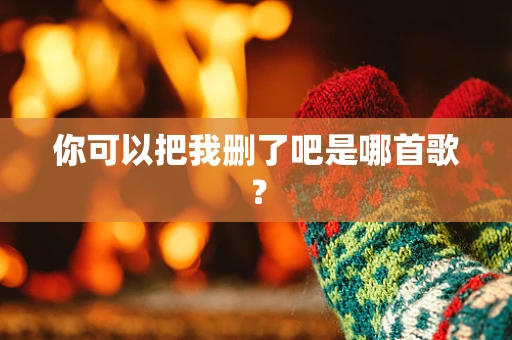 你可以把我删了吧是哪首歌？