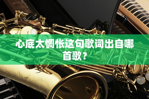心底太惆怅这句歌词出自哪首歌？