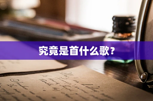 究竟是首什么歌？