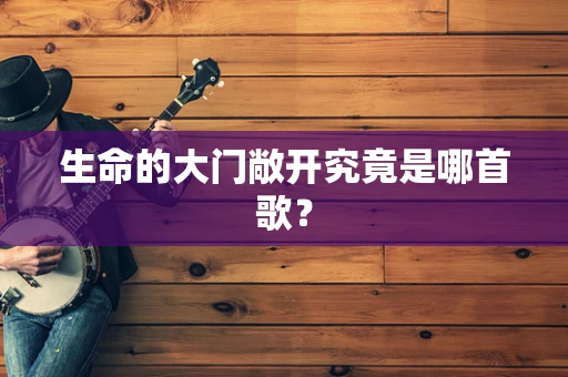 生命的大门敞开究竟是哪首歌？