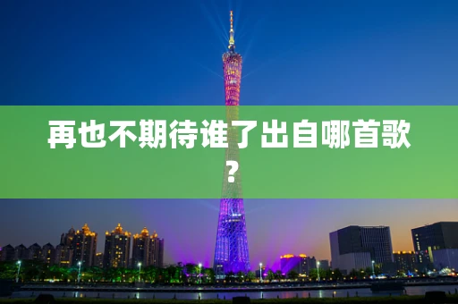 再也不期待谁了出自哪首歌？