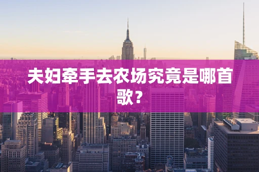 夫妇牵手去农场究竟是哪首歌？