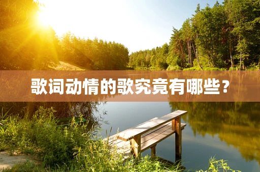 歌词动情的歌究竟有哪些？