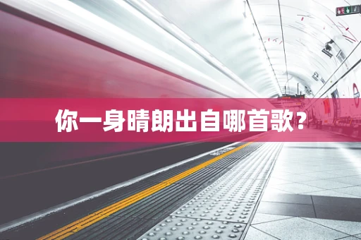 你一身晴朗出自哪首歌？