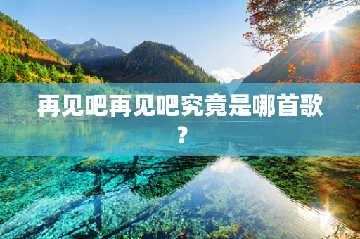 再见吧再见吧究竟是哪首歌？