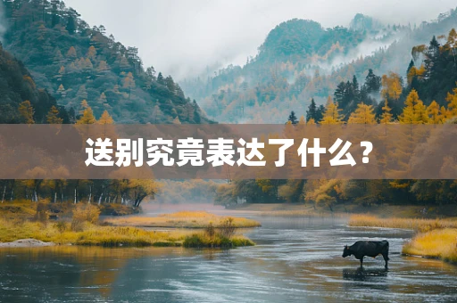 送别究竟表达了什么？