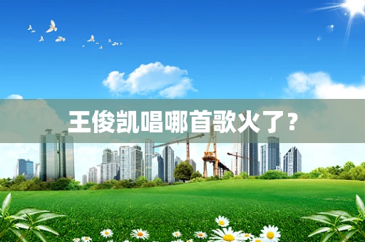 王俊凯唱哪首歌火了？