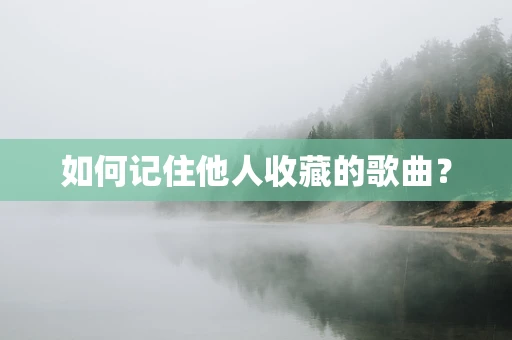 如何记住他人收藏的歌曲？