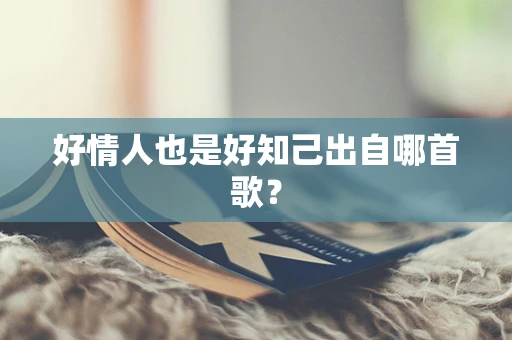 好情人也是好知己出自哪首歌？