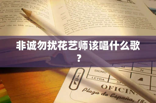 非诚勿扰花艺师该唱什么歌？