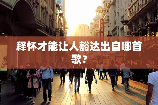 释怀才能让人豁达出自哪首歌？