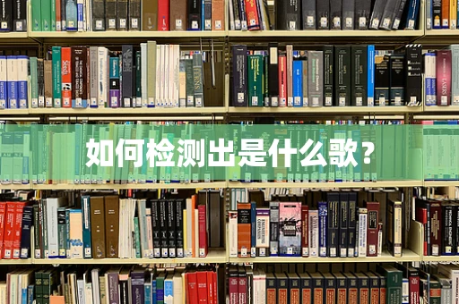 如何检测出是什么歌？