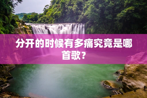 分开的时候有多痛究竟是哪首歌？