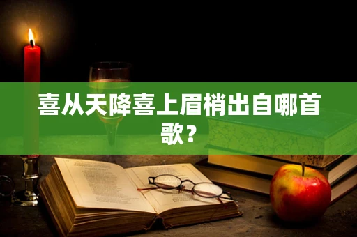 喜从天降喜上眉梢出自哪首歌？