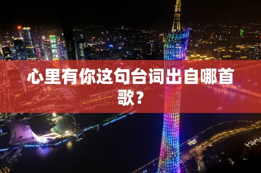 心里有你这句台词出自哪首歌？