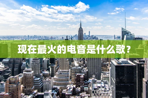 现在最火的电音是什么歌？