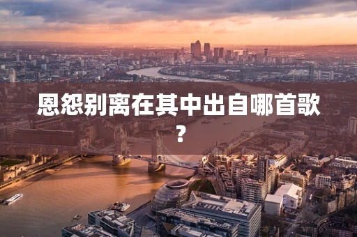 恩怨别离在其中出自哪首歌？