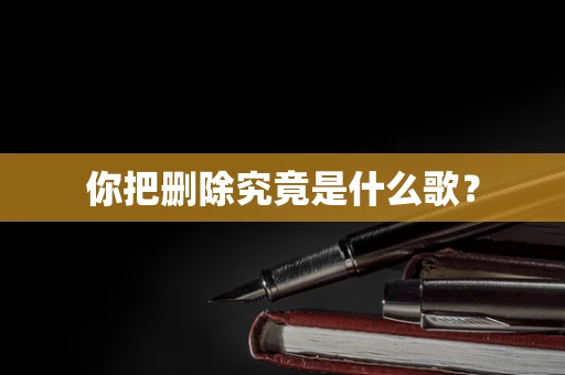 你把删除究竟是什么歌？