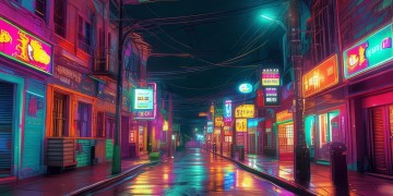 霓虹灯街道通向家出自哪首歌？