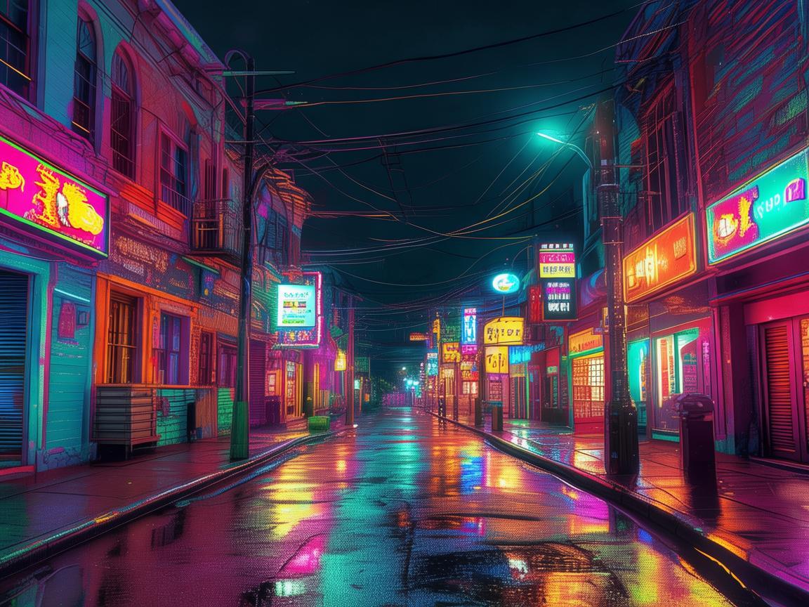 霓虹灯街道通向家出自哪首歌？